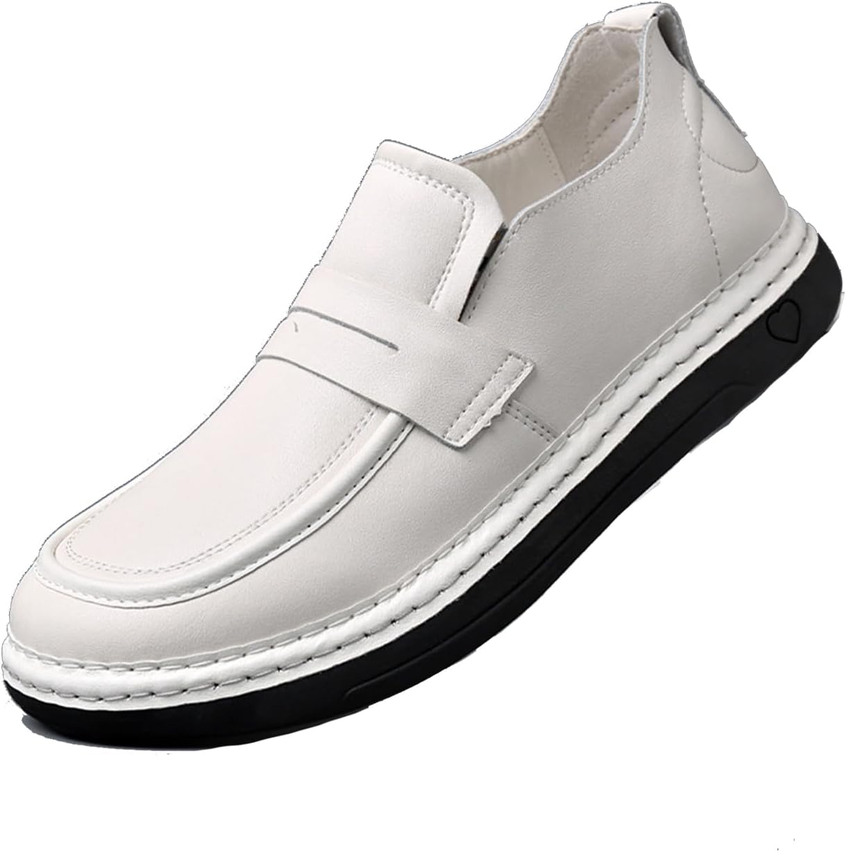 Мужские лоферы XIAOGULI из искусственной кожи белого цвета с широким каблуком, удобные, с нескользящей толстой подошвой, мягкой стелькой, без шнурков, повседневные
Мужские лоферы XIAOGULI из искусственной кожи белого цвета с широким каблуком, удобные, с нескользящей толстой подошвой, мягкой стелькой, без шнурков, повседневные