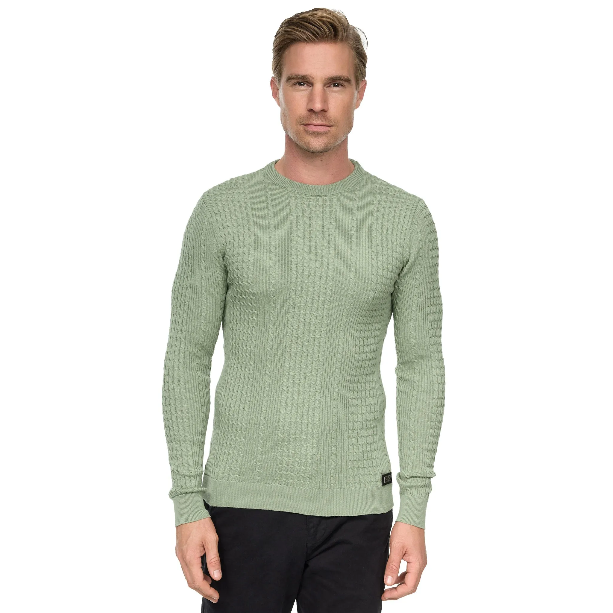 Вязаный свитер Rusty Neal, с современным узором спицами, мятный
Вязаный свитер Rusty Neal, с современным узором спицами, мятный