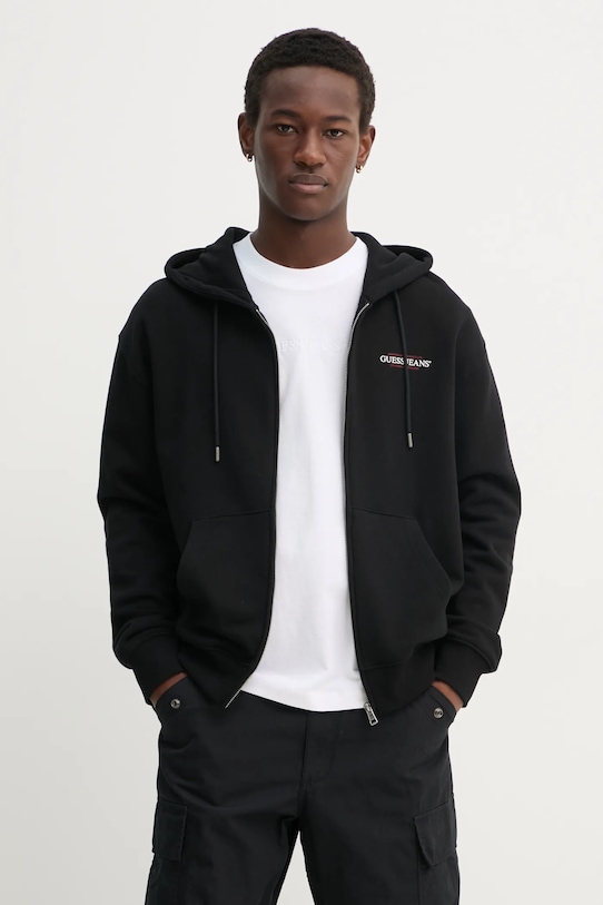 Хлопковая толстовка Guess Jeans, черный
Хлопковая толстовка Guess Jeans, черный