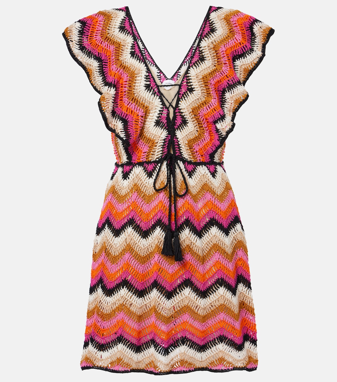 Мелисса хлопковое мини-платье крючком Anna Kosturova, Multi Stripes
Мелисса хлопковое мини-платье крючком Anna Kosturova, Multi Stripes