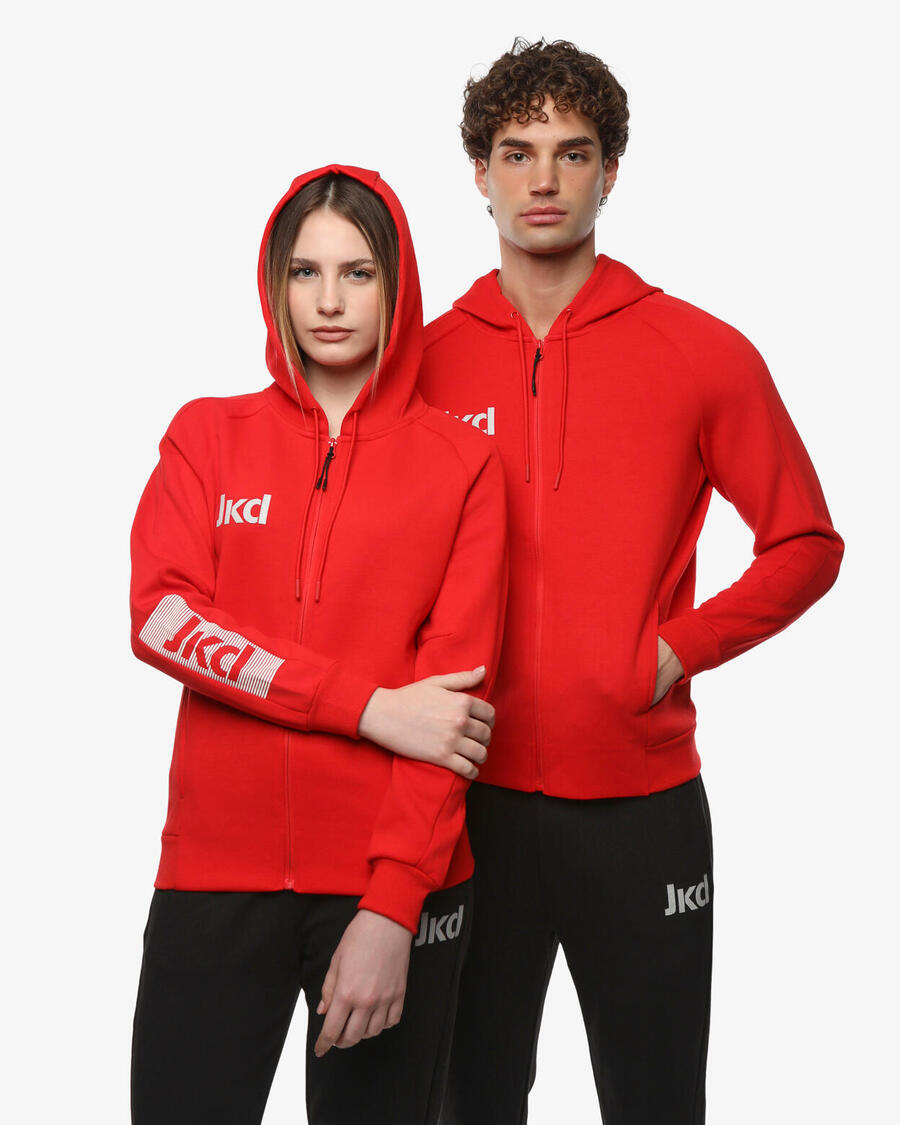 JAKED Красная толстовка для женщин и мужчин из синтетического материала для фитнеса
JAKED Красная толстовка для женщин и мужчин из синтетического материала для фитнеса