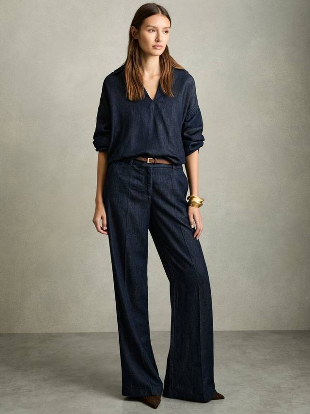 Рид деним овершерт Reiss, Indigo
Рид деним овершерт Reiss, Indigo