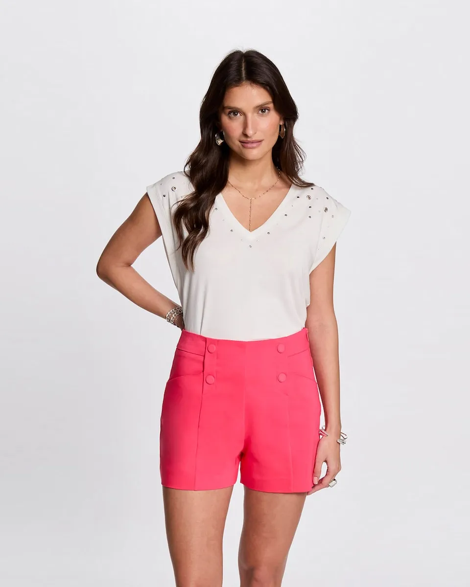 Женская футболка с коротким рукавом Morgan, белый
Женская футболка с коротким рукавом Morgan, белый