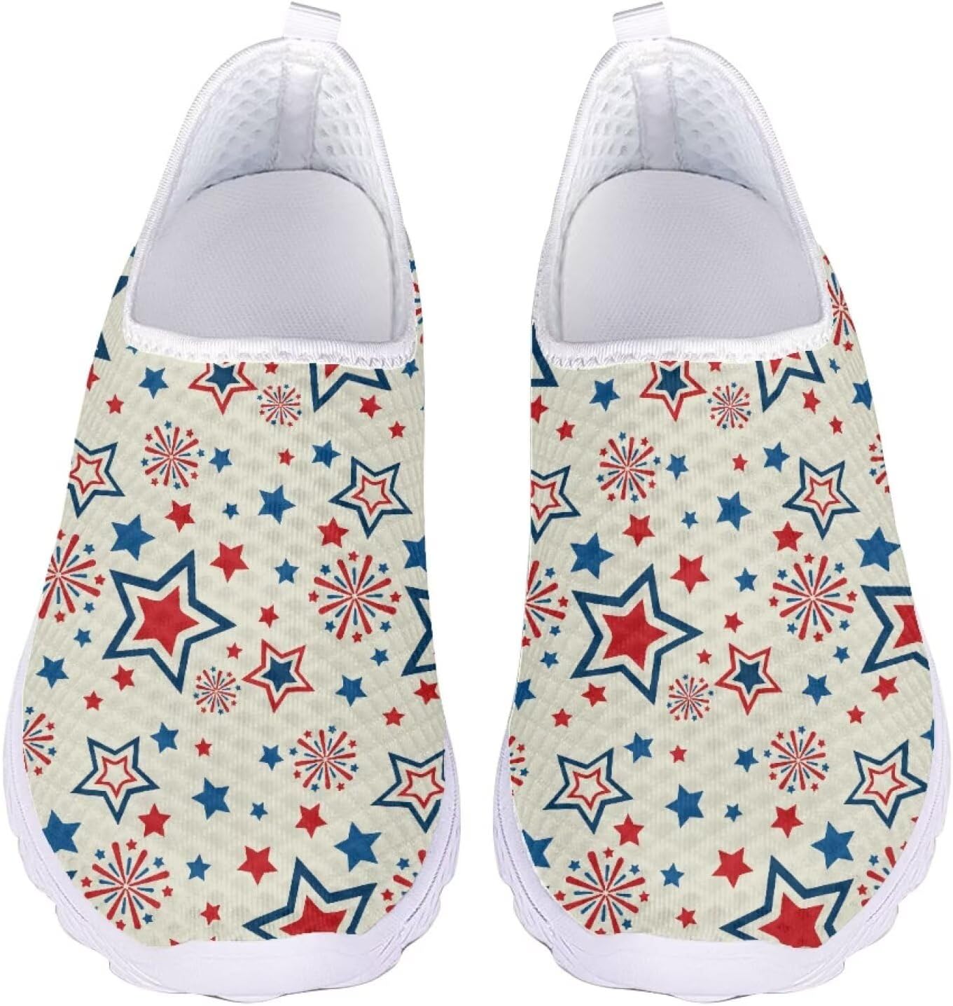 Кеды Belidome Slip On Clipper для женщин и мужчин, повседневная комфортная обувь для ходьбы и бега, Usa Flag Stars Fireworks
Кеды Belidome Slip On Clipper для женщин и мужчин, повседневная комфортная обувь для ходьбы и бега, Usa Flag Stars Fireworks