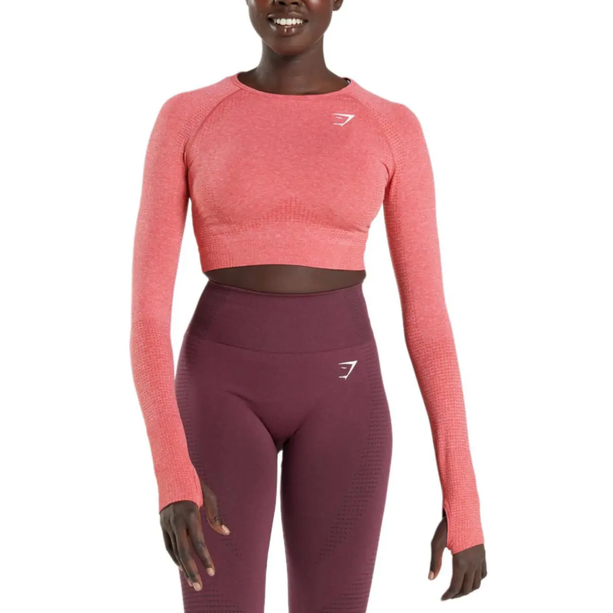 Футболка женская Чили красный глиняный серый камень GYMSHARK
Футболка женская Чили красный глиняный серый камень GYMSHARK