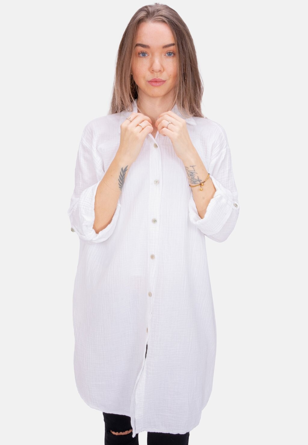 Блузка-рубашка Jessy Oversized Seasons Of April, цвет weiß
Блузка-рубашка Jessy Oversized Seasons Of April, цвет weiß