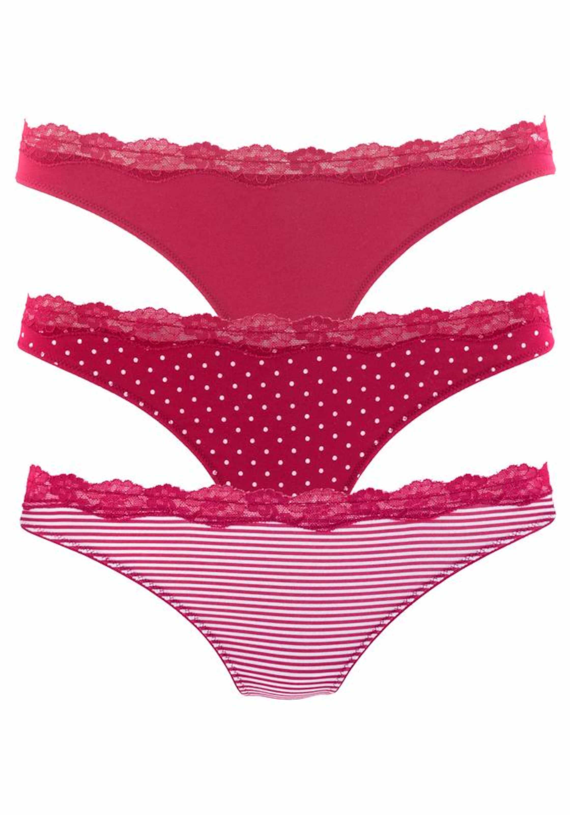 LASCANA Стринги в цвете Cranberry
LASCANA Стринги в цвете Cranberry