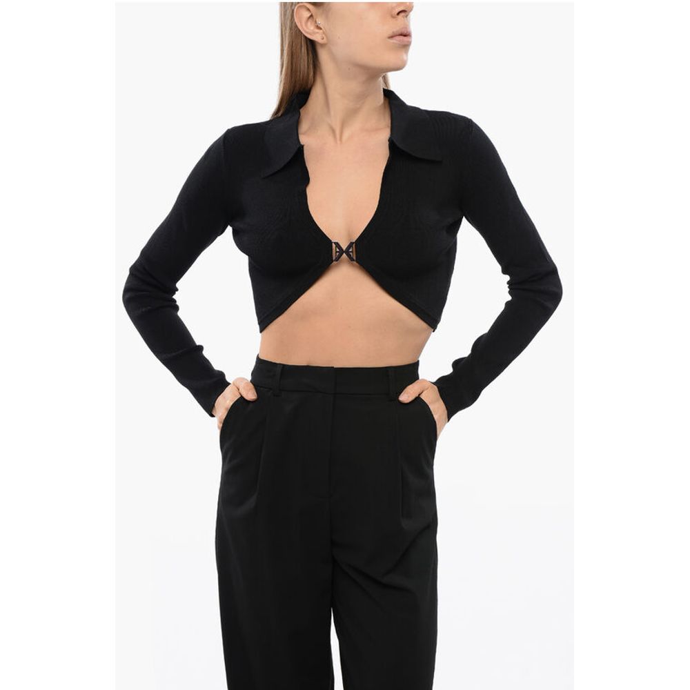 Укороченный кардиган STALAG с металлической аппликацией John Richmond, Black
Укороченный кардиган STALAG с металлической аппликацией John Richmond, Black