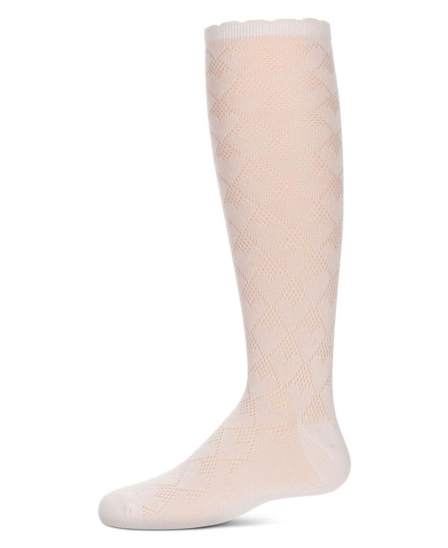 Высокие носки до колена с открытой отделкой и сердечками для девочек MeMoi, Winter white
Высокие носки до колена с открытой отделкой и сердечками для девочек MeMoi, Winter white