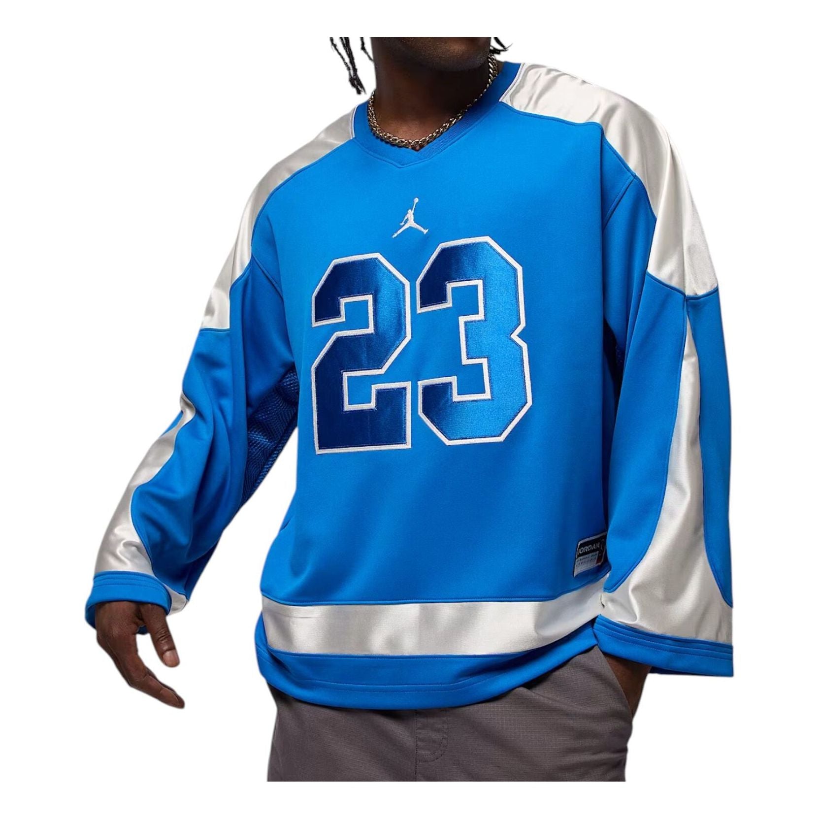 Джерси Air Jordan Brooklyn Oversized-Fit Jersey 'Sport Blue Sail'
Джерси Air Jordan Brooklyn Oversized-Fit Jersey 'Sport Blue Sail'