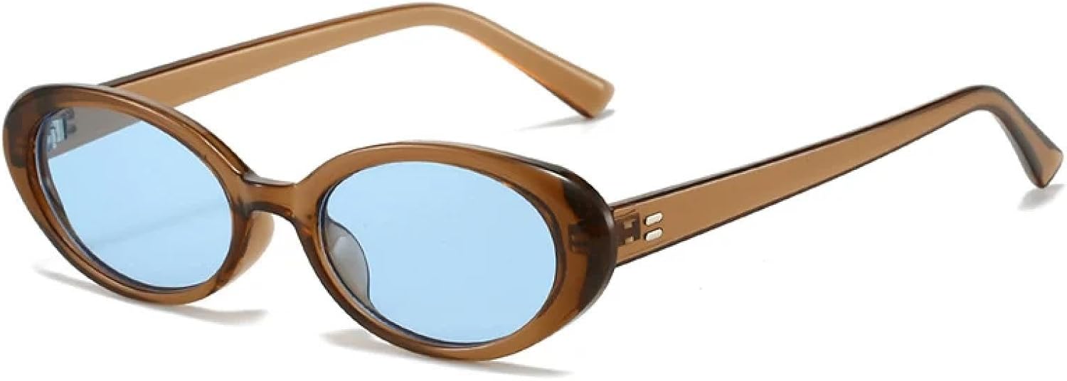 Ретро винтажные овальные солнцезащитные очки для женщин, круглые солнцезащитные очки для мужчин с защитой от УФ-излучения UV400, стиль панк, роскошные очки TVTBBVV, Brown-blue
Ретро винтажные овальные солнцезащитные очки для женщин, круглые солнцезащитные очки для мужчин с защитой от УФ-излучения UV400, стиль панк, роскошные очки TVTBBVV, Brown-blue