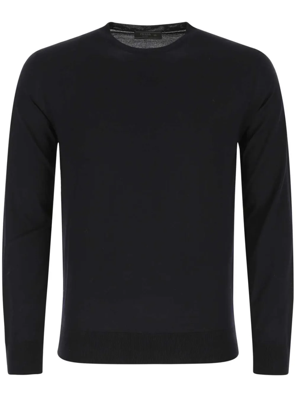 Шерстяной джемпер с круглым вырезом Prada, синий
Шерстяной джемпер с круглым вырезом Prada, синий