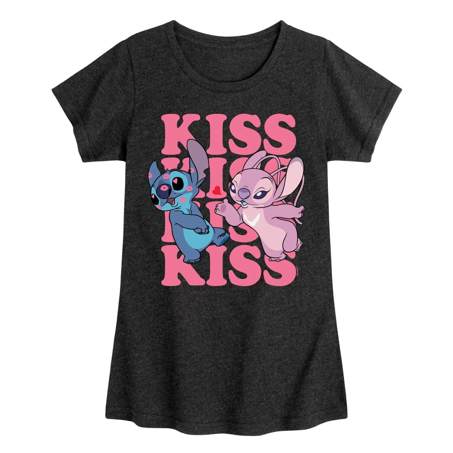 Футболка Disney's Lilo & Stitch для девочек 7–16 лет с повторяющимся рисунком Kiss Licensed Character
Футболка Disney's Lilo & Stitch для девочек 7–16 лет с повторяющимся рисунком Kiss Licensed Character