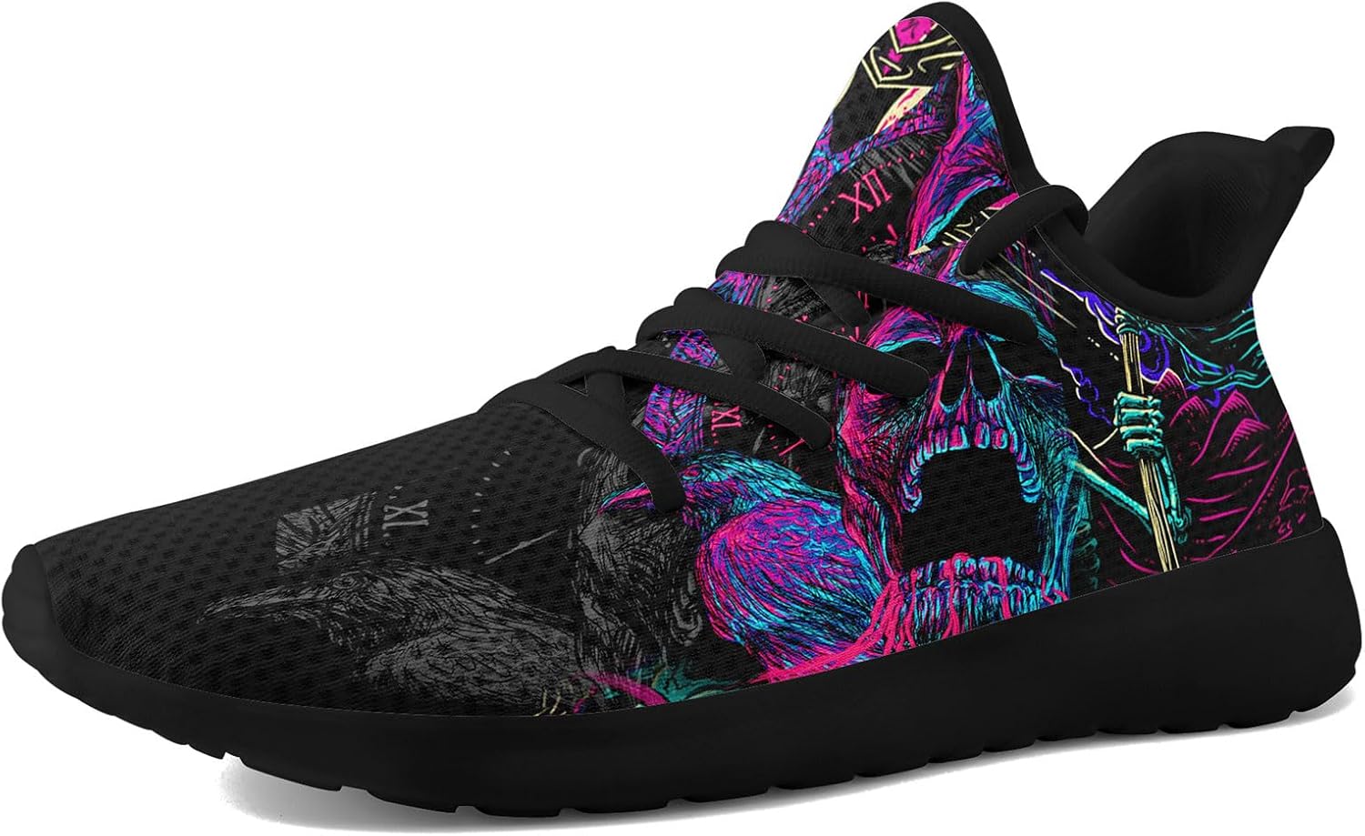 Мужские кроссовки Skull Walking из сетчатого материала для бега по дорогам, легкие и дышащие, для тренировок, спорта, тенниса и ходьбы, хеллоуинские кроссовки Coolcustomize, черный
Мужские кроссовки Skull Walking из сетчатого материала для бега по дорогам, легкие и дышащие, для тренировок, спорта, тенниса и ходьбы, хеллоуинские кроссовки Coolcustomize, черный