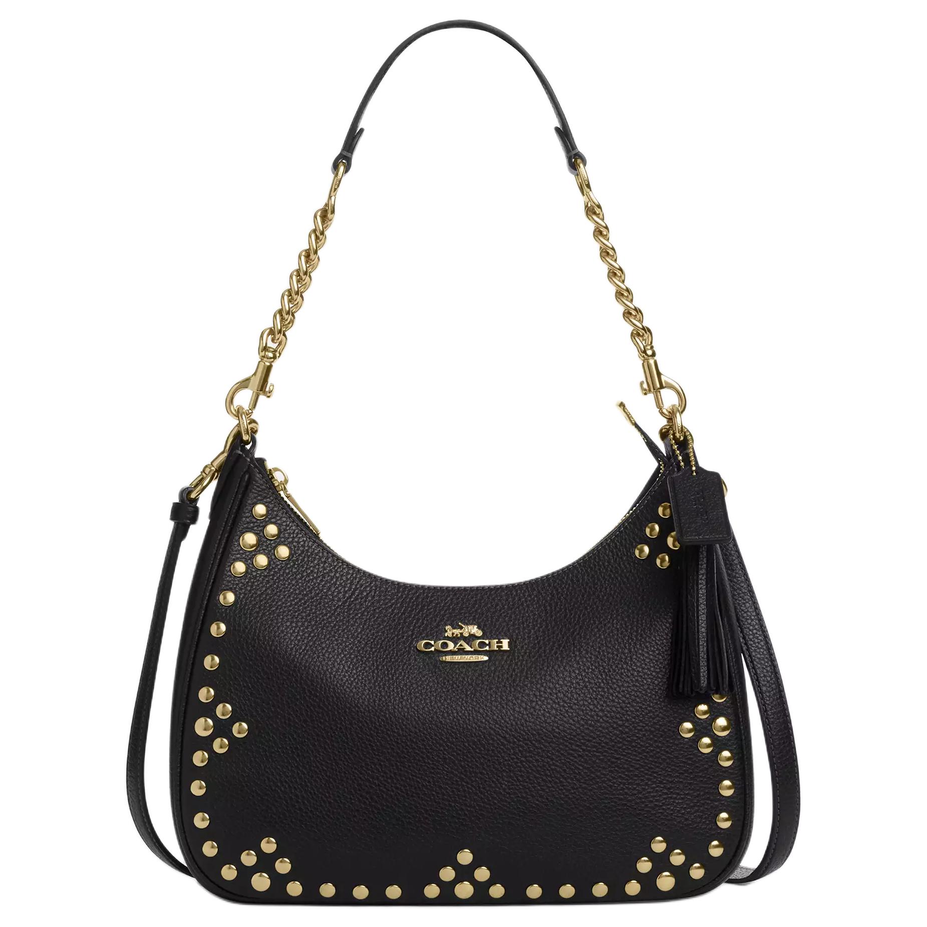 COACH Терри Кожаная сумка хобо через плечо большая женская черная
COACH Терри Кожаная сумка хобо через плечо большая женская черная