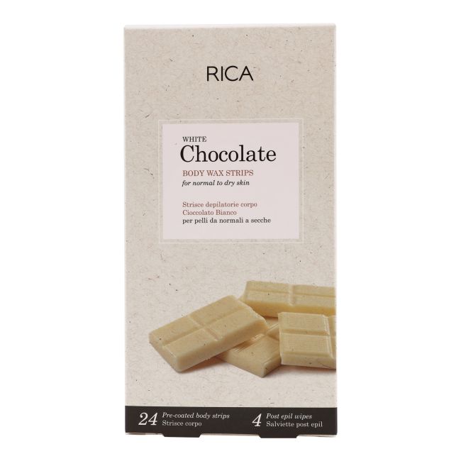 Полоски для депиляции тела с холодным воском на основе белого шоколада (24 шт.) Rica
Полоски для депиляции тела с холодным воском на основе белого шоколада (24 шт.) Rica