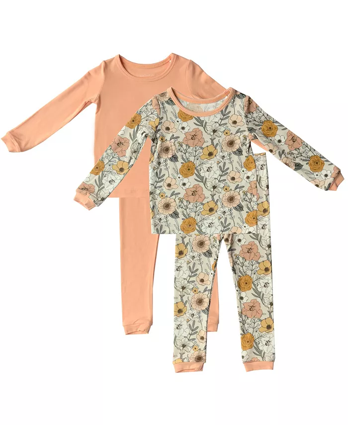 Пижамный комплект из 4 предметов с длинными рукавами для мальчиков и девочек Tiny Knot Co., мультиколор
Пижамный комплект из 4 предметов с длинными рукавами для мальчиков и девочек Tiny Knot Co., мультиколор