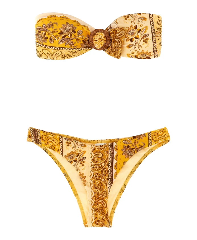 Бикини с кольцом из бамбука на удачу Zimmermann, желтый
Бикини с кольцом из бамбука на удачу Zimmermann, желтый
