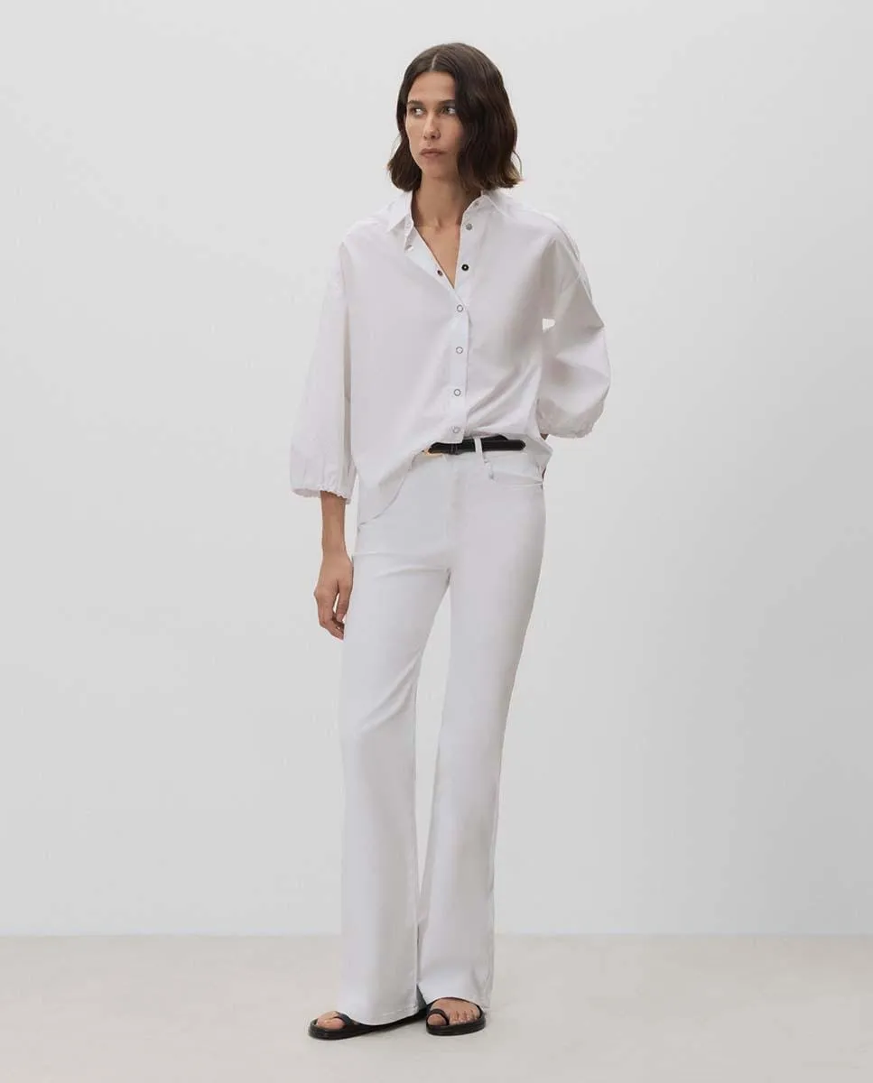 Женские расклешенные джинсы с пятью карманами Simorra, белый
Женские расклешенные джинсы с пятью карманами Simorra, белый