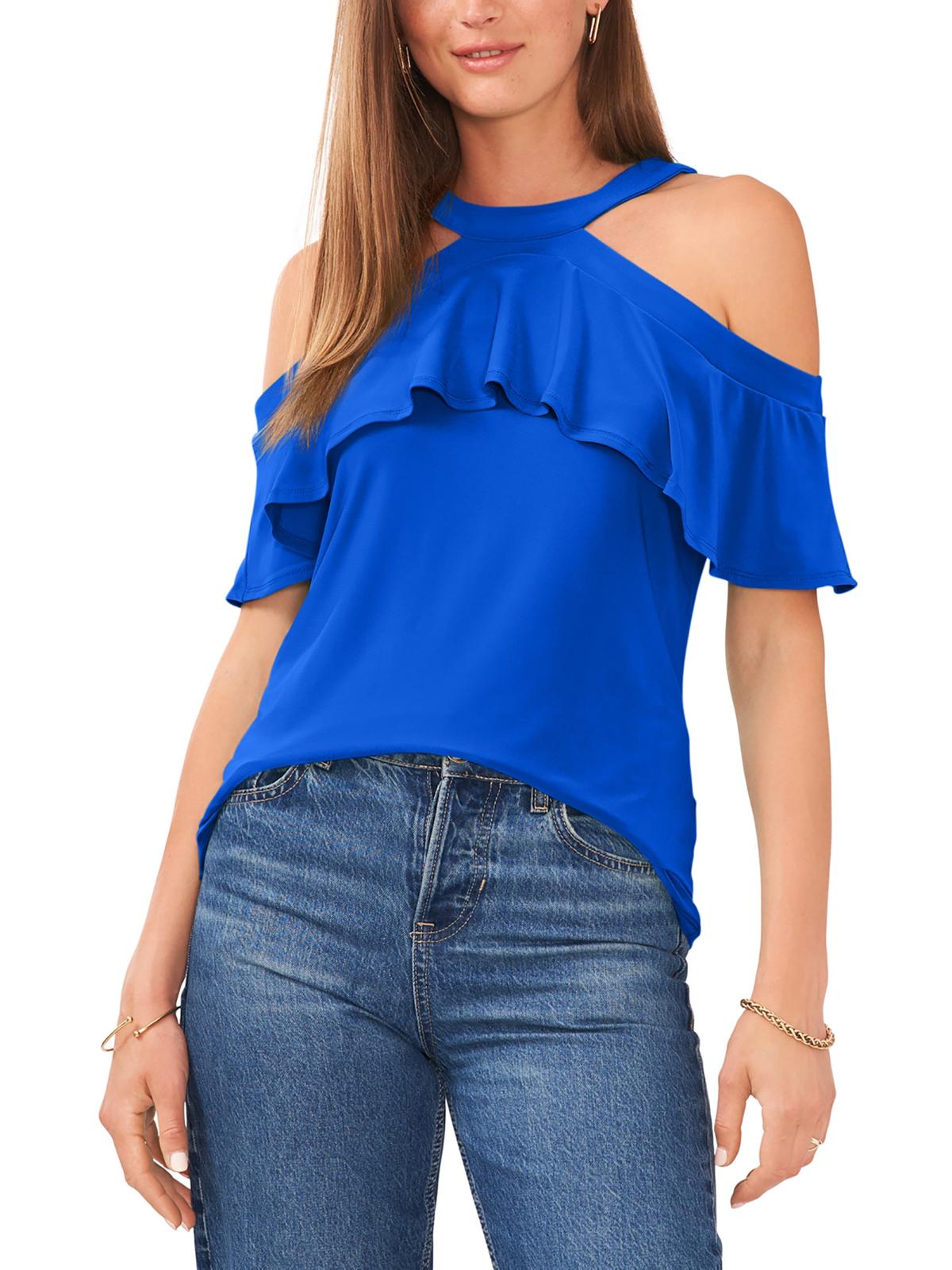 Женский топ без рукавов с драпировкой и бретелькой через шею Prelude, цвет goddess blue
Женский топ без рукавов с драпировкой и бретелькой через шею Prelude, цвет goddess blue