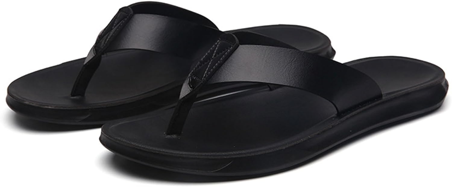 Сланцы Titype из кожи для мужчин и женщин, вьетнамки с поддержкой свода стопы, мягкой амортизирующей стелькой, удобные пляжные тапочки, черный
Сланцы Titype из кожи для мужчин и женщин, вьетнамки с поддержкой свода стопы, мягкой амортизирующей стелькой, удобные пляжные тапочки, черный