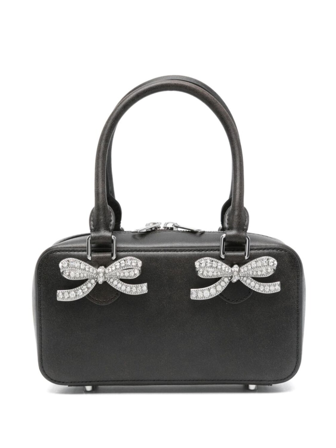 Мини кожаная сумка-тоут Self-Portrait, черный
Мини кожаная сумка-тоут Self-Portrait, черный