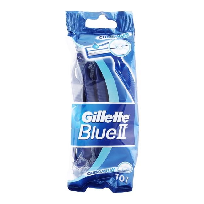 Одноразовые бритвы Blue II (10 шт.) Gillette
Одноразовые бритвы Blue II (10 шт.) Gillette