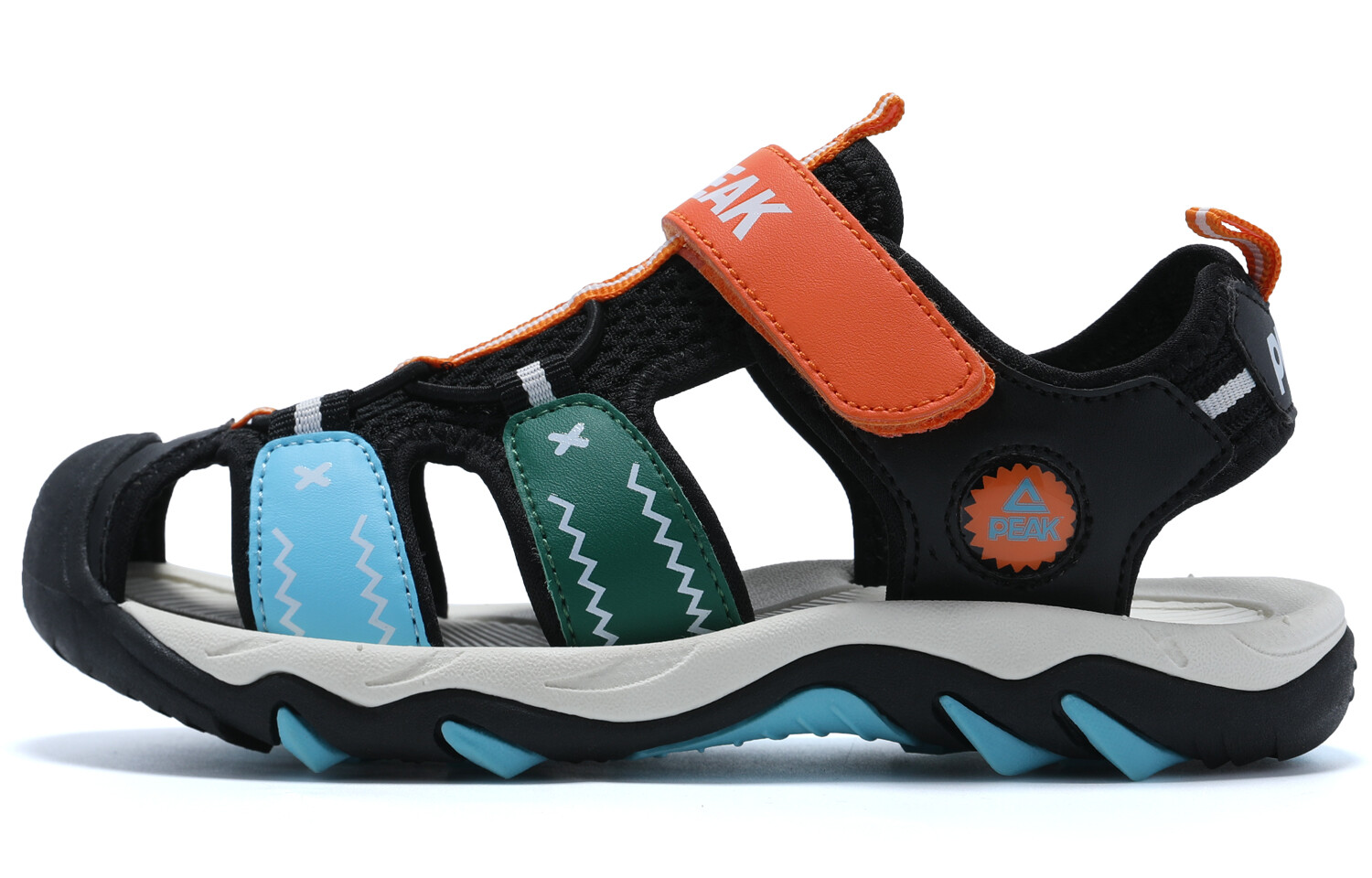 Детские сандалии Детские черные/оранжевые Peak
Детские сандалии Детские черные/оранжевые Peak