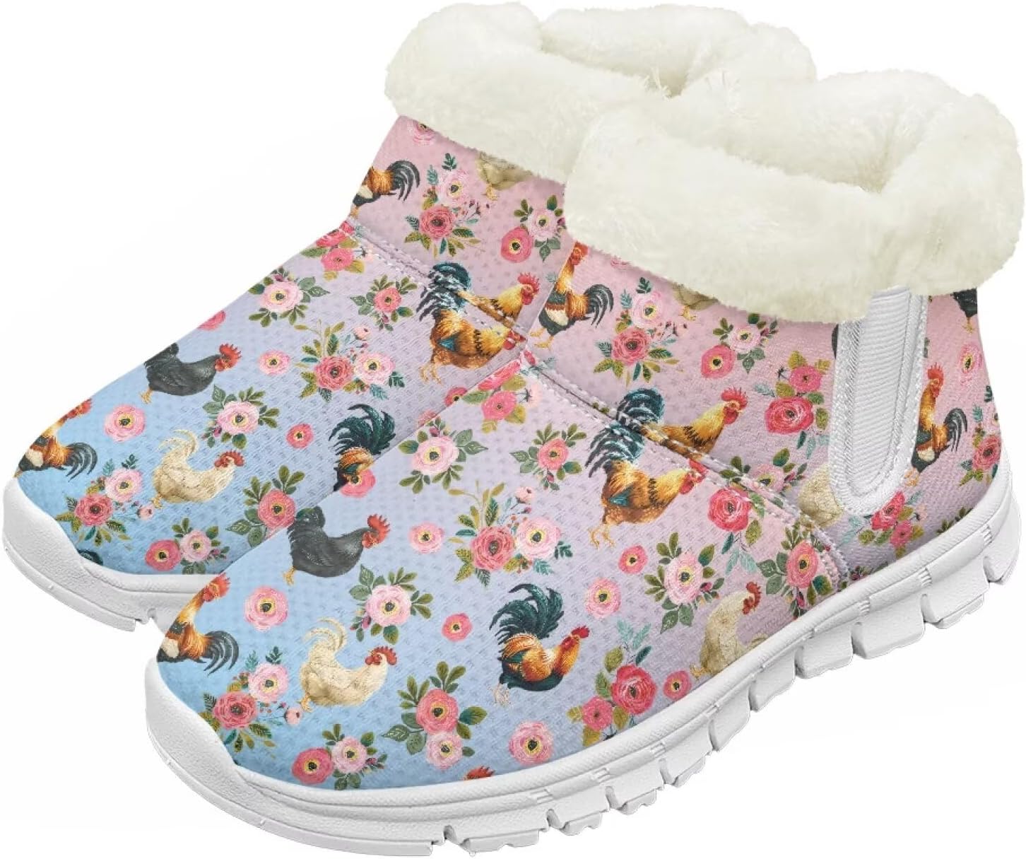 Детские зимние сапоги для девочек, водонепроницаемые, противоскользящие, для холодной погоды, с искусственным мехом, походные ботинки Goronwyfloyd, Floral Rooster
Детские зимние сапоги для девочек, водонепроницаемые, противоскользящие, для холодной погоды, с искусственным мехом, походные ботинки Goronwyfloyd, Floral Rooster