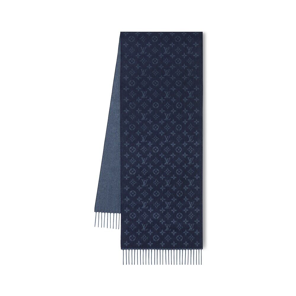 Шарф с монограммой и градиентом Louis Vuitton, синий
Шарф с монограммой и градиентом Louis Vuitton, синий