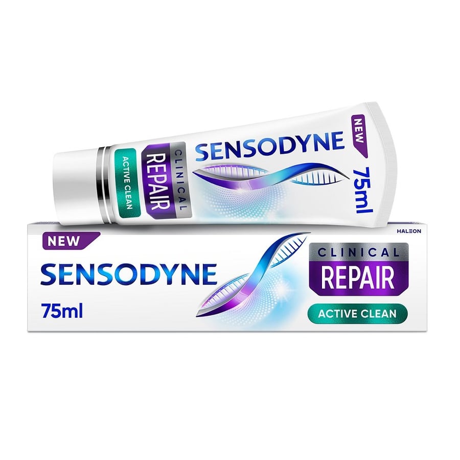 Зубная паста Sensodyne Clinical Repair Active Clean с фторидом 75 мл
Зубная паста Sensodyne Clinical Repair Active Clean с фторидом 75 мл