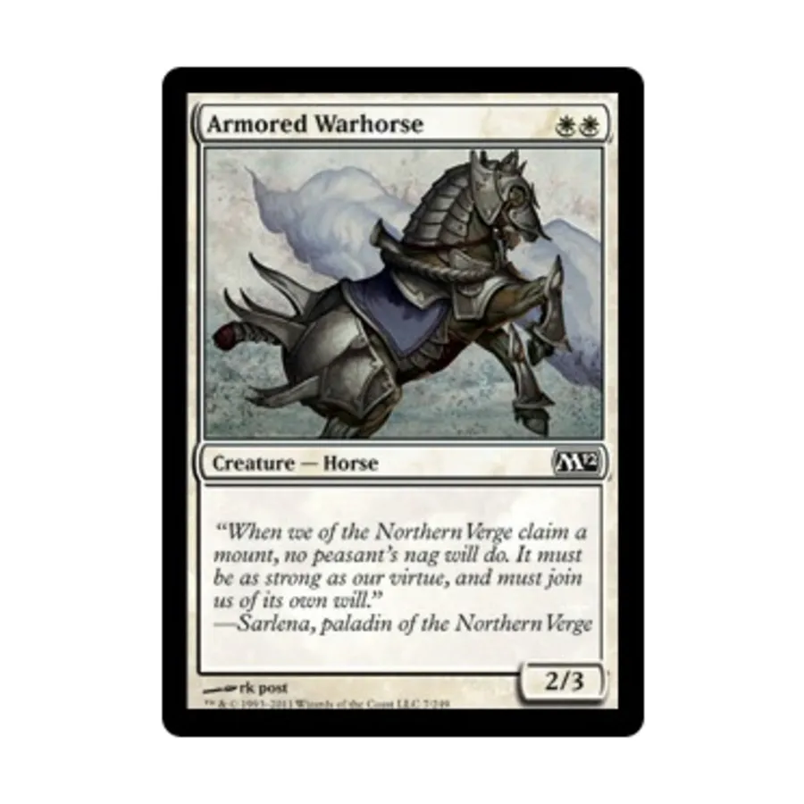 CCG Бронированный боевой конь (клавиша C), MTG - Magic 2012
CCG Бронированный боевой конь (клавиша C), MTG - Magic 2012