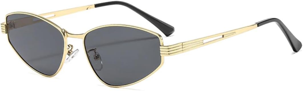 Модные хипстерские солнцезащитные очки в многоугольной металлической оправе «кошачий глаз» для женщин и мужчин, для поездок и путешествий, с защитой от УФ-излучения UV400 TVTBBVV, Gold Gray
Модные хипстерские солнцезащитные очки в многоугольной металлической оправе «кошачий глаз» для женщин и мужчин, для поездок и путешествий, с защитой от УФ-излучения UV400 TVTBBVV, Gold Gray