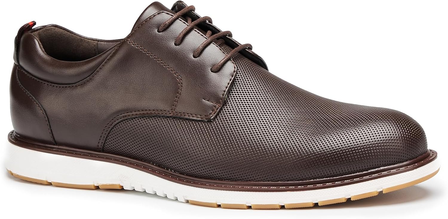 Мужские повседневные туфли-оксфорды из искусственной кожи, деловые кроссовки-дерби с двухцветной спортивной подошвой из ПВХ Generic, Coffee
Мужские повседневные туфли-оксфорды из искусственной кожи, деловые кроссовки-дерби с двухцветной спортивной подошвой из ПВХ Generic, Coffee