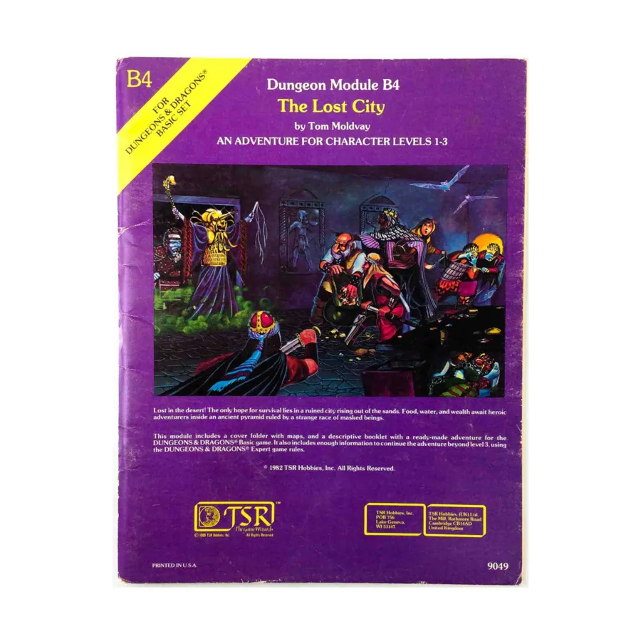 Модуль Lost City (2nd Printing), Basic Dungeons & Dragons (Original Edition) - Modules & Adventures - B Series
Модуль Lost City (2nd Printing), Basic Dungeons & Dragons (Original Edition) - Modules & Adventures - B Series