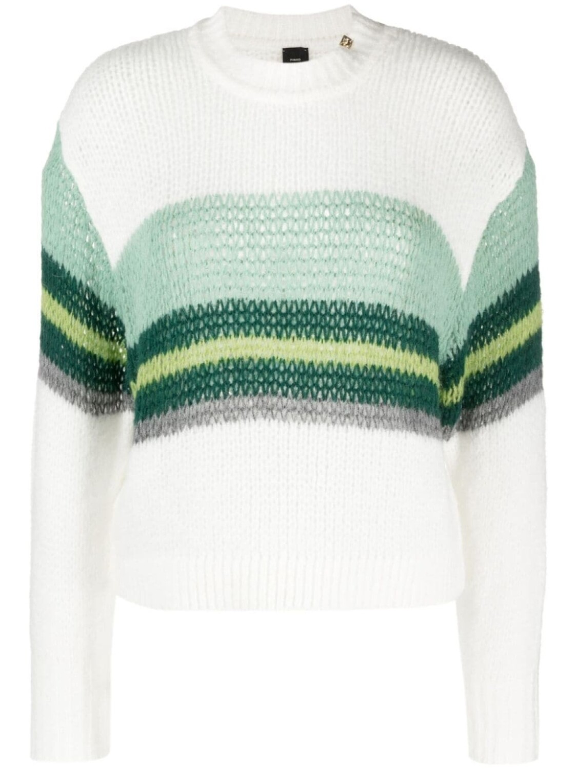 Вязаный джемпер в полоску PINKO, белый
Вязаный джемпер в полоску PINKO, белый