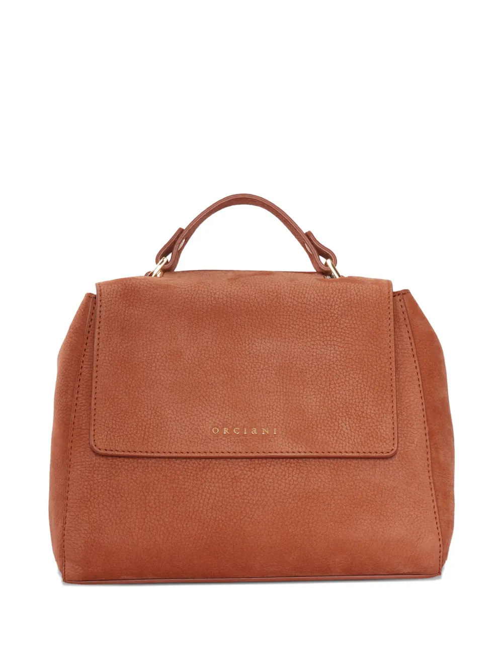 Сумка через плечо из кожи с верхней ручкой Orciani, коричневый
Сумка через плечо из кожи с верхней ручкой Orciani, коричневый