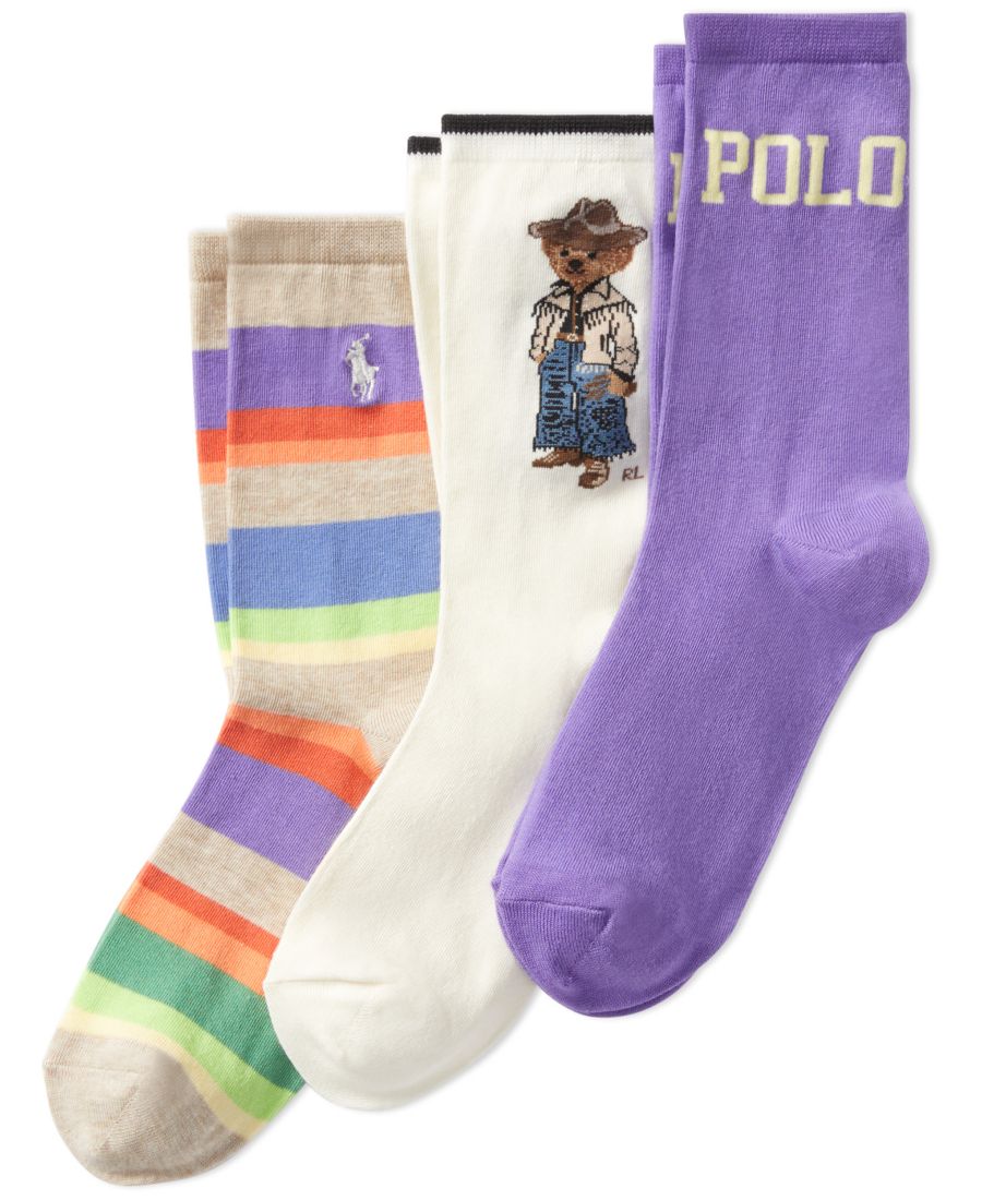 Женские носки в стиле вестерн с изображением медведя, комплект из 3 штук Lauren Ralph Lauren, Asst
Женские носки в стиле вестерн с изображением медведя, комплект из 3 штук Lauren Ralph Lauren, Asst