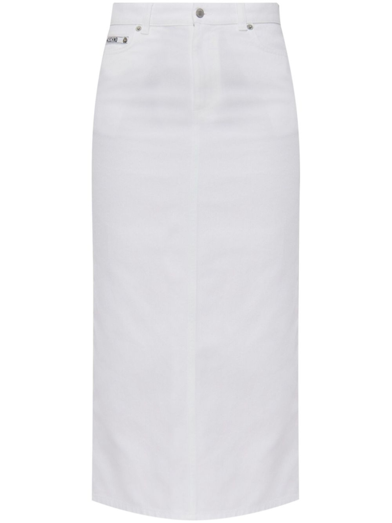 Джинсовая юбка-миди Moschino, белый
Джинсовая юбка-миди Moschino, белый