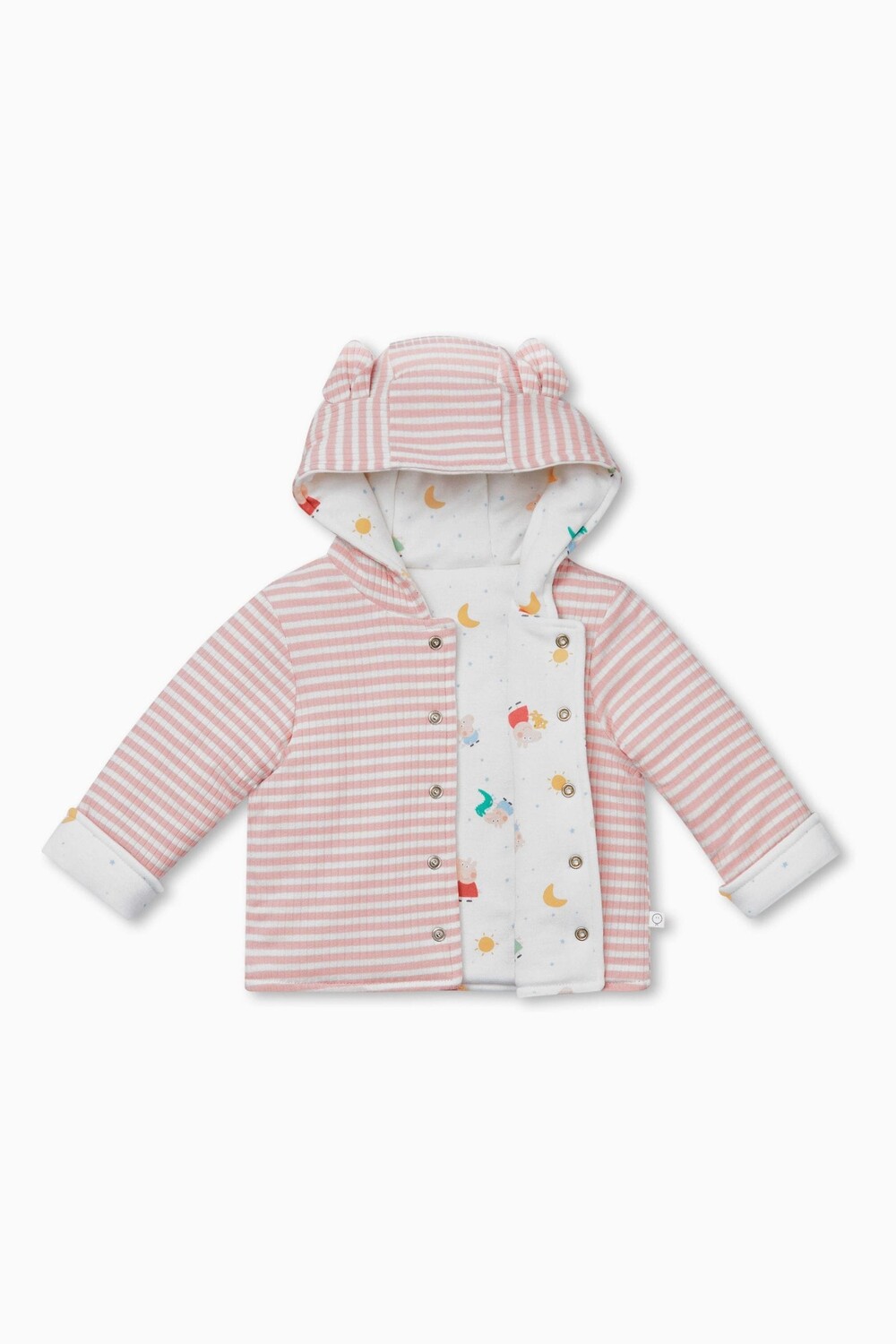 Двусторонняя куртка розового цвета из органического хлопка и бамбука с принтом «Свинка Пеппа» Mori, розовый
Двусторонняя куртка розового цвета из органического хлопка и бамбука с принтом «Свинка Пеппа» Mori, розовый