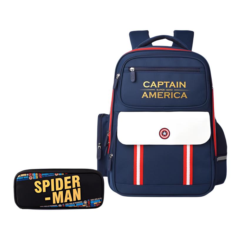 Disney Рюкзак Marvel из полиэстера большой размер мужской тёмно-синий/зелёный, Dark Blue+Pen Pouch
Disney Рюкзак Marvel из полиэстера большой размер мужской тёмно-синий/зелёный, Dark Blue+Pen Pouch