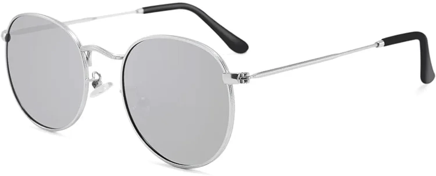 Классические женские круглые солнцезащитные очки в стиле ретро для мужчин, очки с пленочным покрытием Ocean Film, защита от УФ-излучения UV400 TVTBBVV, Silver Mirror
Классические женские круглые солнцезащитные очки в стиле ретро для мужчин, очки с пленочным покрытием Ocean Film, защита от УФ-излучения UV400 TVTBBVV, Silver Mirror