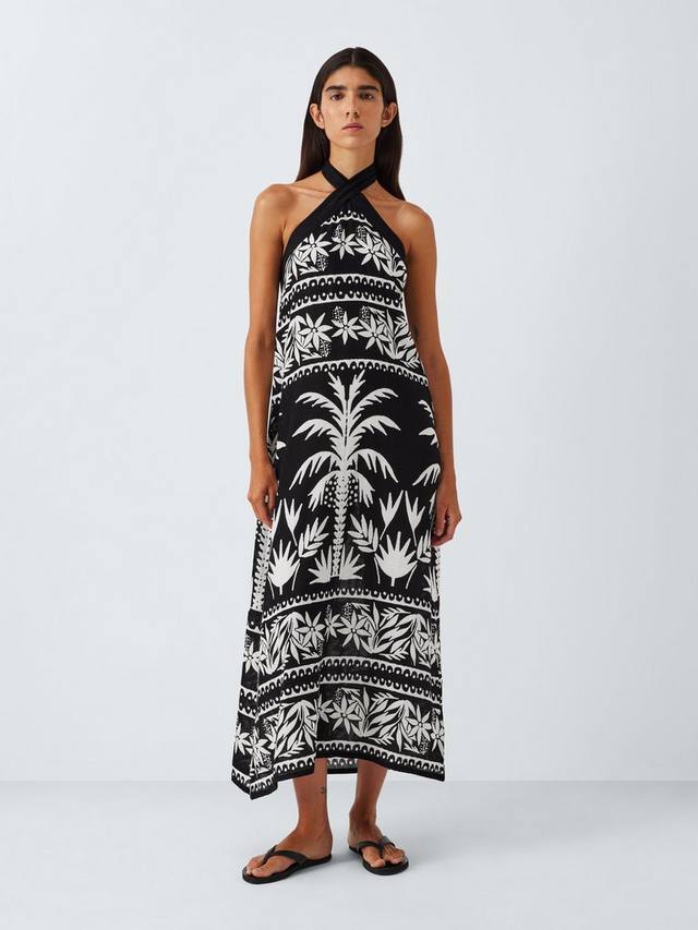 Макси-платье пляжное с запахом из льняной смеси John Lewis, Mono
Макси-платье пляжное с запахом из льняной смеси John Lewis, Mono