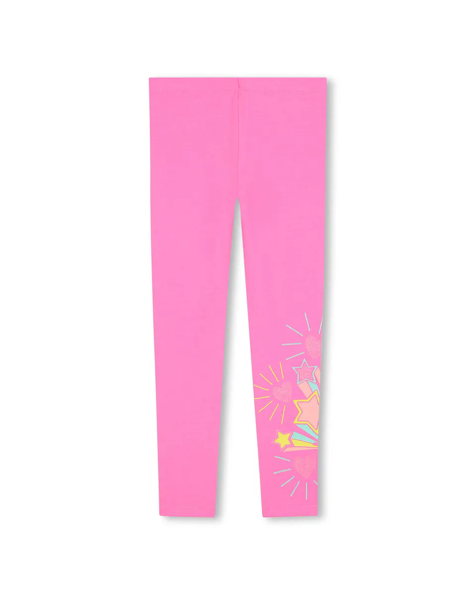 Длинные детские леггинсы с принтом Billieblush, розовый 
Длинные детские леггинсы с принтом Billieblush, розовый