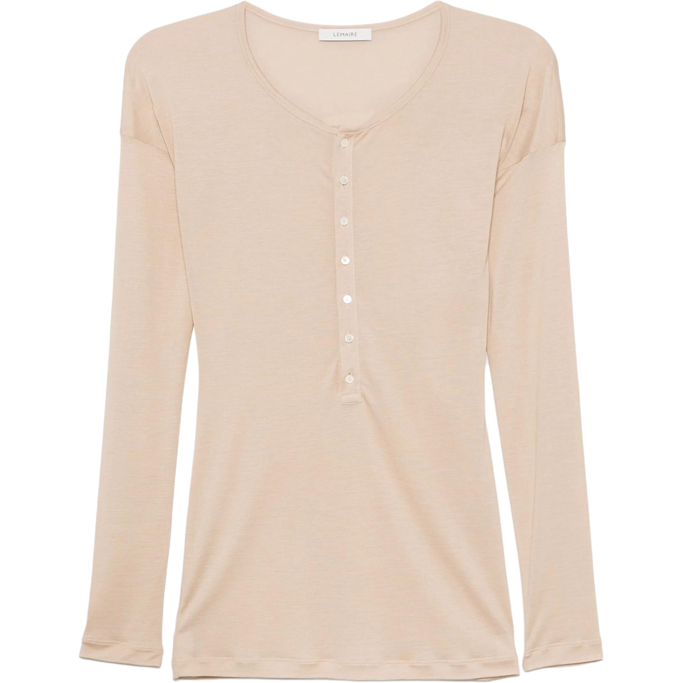 Футболка с круглым вырезом и прямым подолом Lemaire, бежевый
Футболка с круглым вырезом и прямым подолом Lemaire, бежевый
