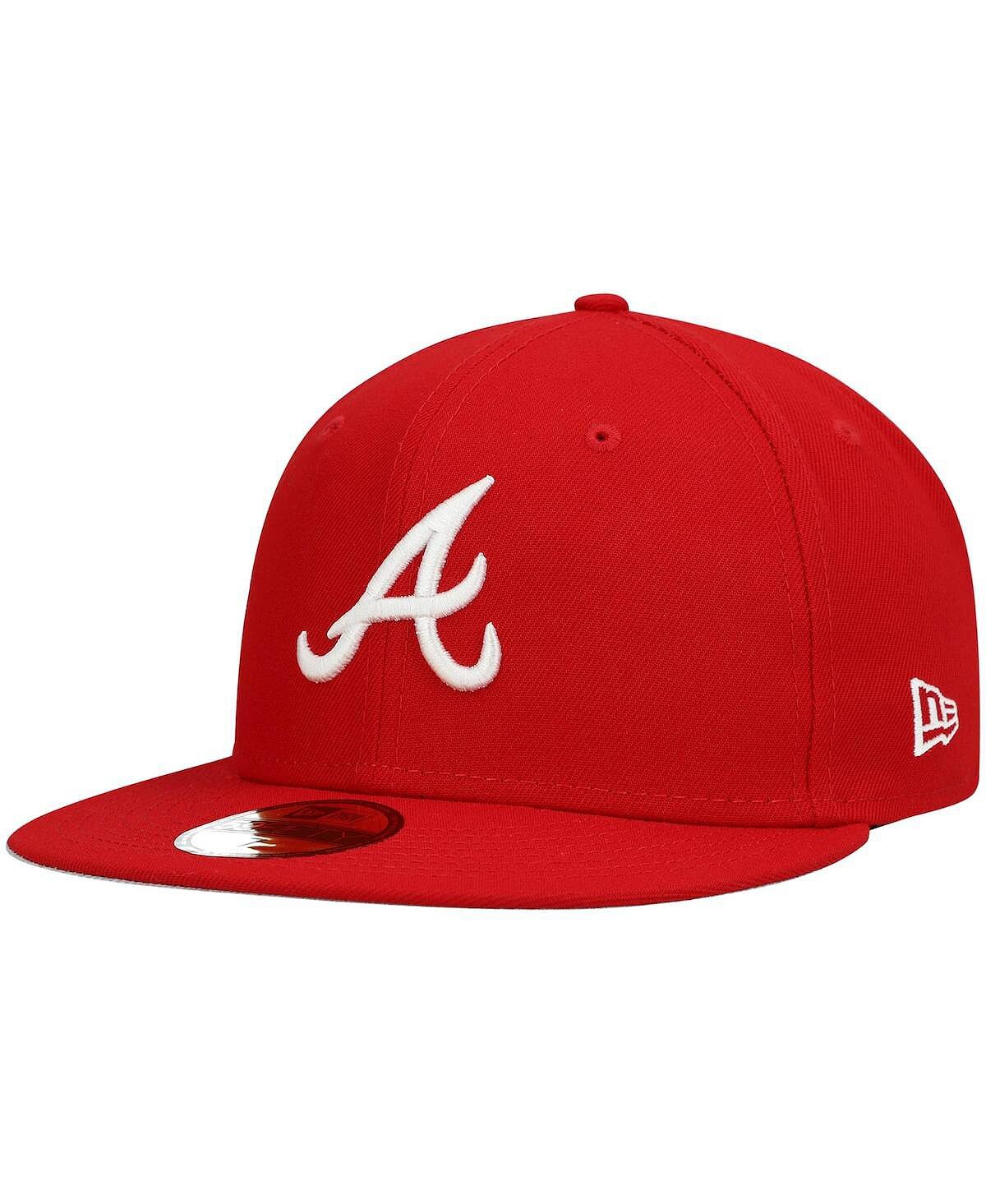 Мужская красная приталенная шляпа Atlanta Braves Logo белая 59FIFTY New Era
Мужская красная приталенная шляпа Atlanta Braves Logo белая 59FIFTY New Era