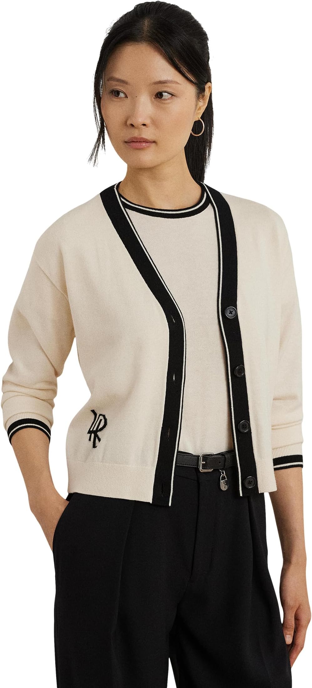Свитер Lauren Ralph Lauren Two-Tone Cotton-Blend Cardigan, Mascarpone Cream/Black
Свитер Lauren Ralph Lauren Two-Tone Cotton-Blend Cardigan, Mascarpone Cream/Black