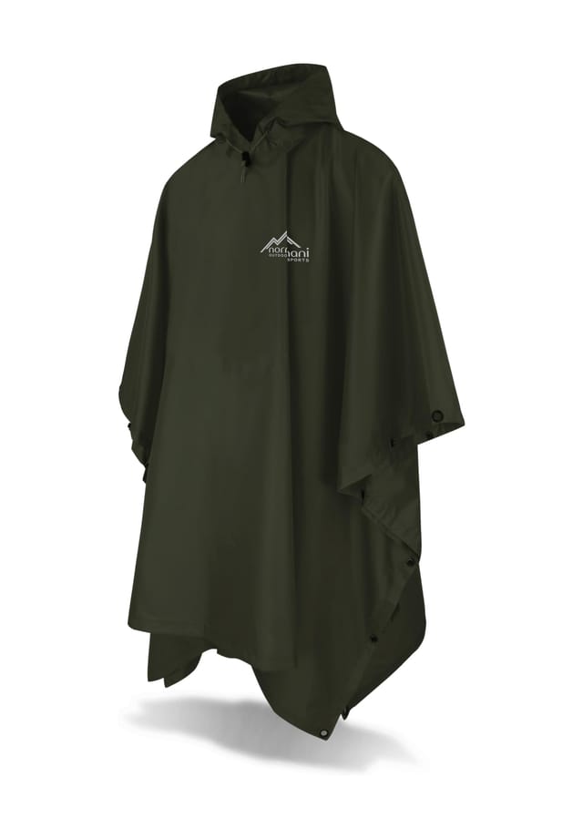 Дождевик-Пончо из ткани Рипстоп Дерри Normani, зеленый
Дождевик-Пончо из ткани Рипстоп Дерри Normani, зеленый