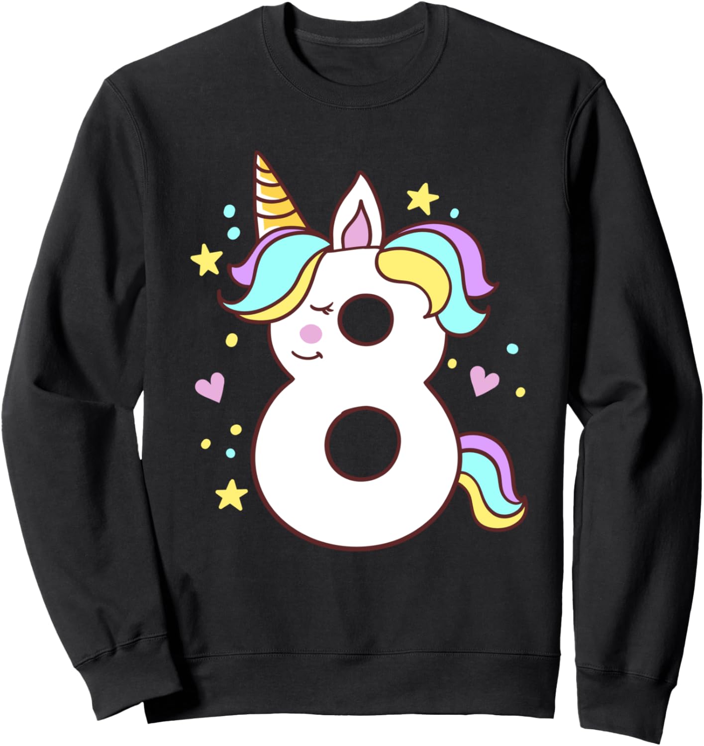 Милая толстовка с единорогом для вечеринки в честь 8-летия девочки Magical Unicorn Birthday Outfits, черный
Милая толстовка с единорогом для вечеринки в честь 8-летия девочки Magical Unicorn Birthday Outfits, черный
