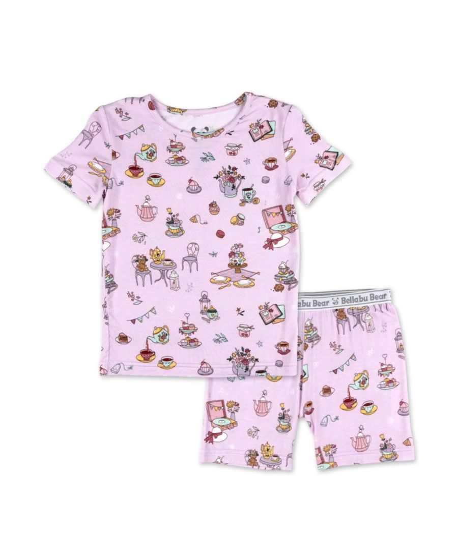 Детский пижамный комплект унисекс для чаепития, состоящий из двух частей: пижама с коротким рукавом и шорты Bellabu Bear, Tea party
Детский пижамный комплект унисекс для чаепития, состоящий из двух частей: пижама с коротким рукавом и шорты Bellabu Bear, Tea party